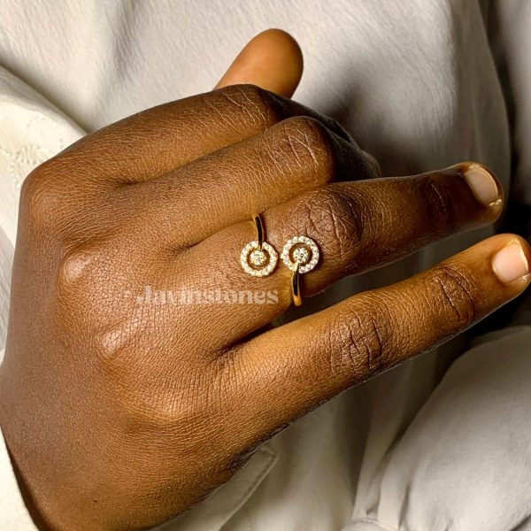 Double Round Cut Ring