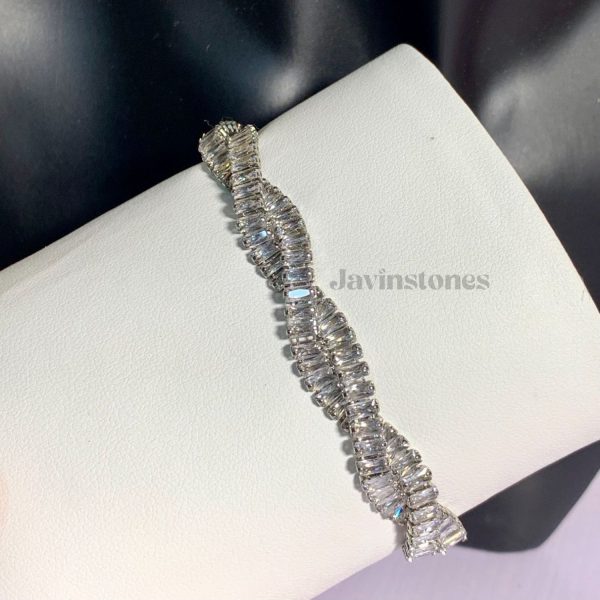 Double Twist Stone Bracelet