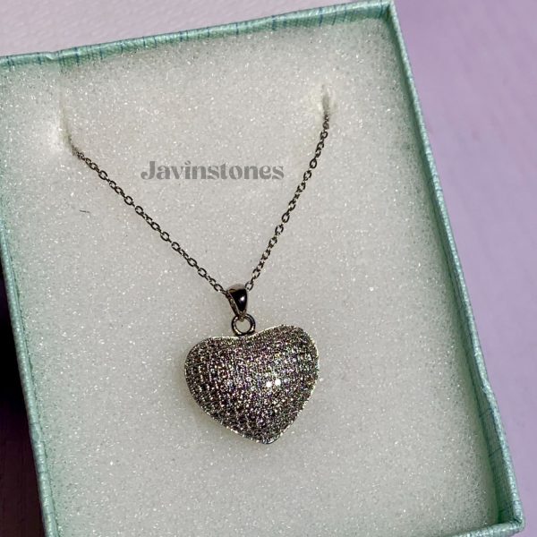 Rhinestone Heart Necklace